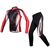 Велокостюм Santic, длинный рукав, велорейтузы, размер L, черно-бело-красный, WMCT023L, изображение  - НаВелосипеде.рф