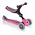 Самокат трансформер Globber GO UP FOLDABLE LIGHTS, складной, трехколесный, детский, светящиеся колеса, розовый, изображение 2от магазина НаВелосипеде.рф Самокат трансформер Globber GO UP FOLDABLE LIGHTS, складной, трехколесный, детский, светящиеся колеса, розовый, изображение 2 - НаВелосипеде.рф
