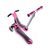 Самокат-трансформер Globber EVO 4 IN 1 PLUS LIGHTS, трехколесный, светящиеся колеса, розовый, 454-132, изображение 5 - НаВелосипеде.рф