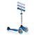 Самокат Globber PRIMO LIGHTS, трехколесный, светящиеся передние колеса, синий, 423-100-2, изображение 2 - НаВелосипеде.рф