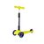 Самокат Maxiscoo Baby Delux, трехколесный, складной, со светящимися колесами, салатовый, 2021, изображение  - НаВелосипеде.рф