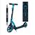 Самокат RIDEX Stratus, двухколесный, складной, 230/200 мм, ручной тормоз, синий, SX18345, изображение  - НаВелосипеде.рф