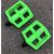 Педали TRIX PLATFORM пластиковые, 115x95мм, резьба 9/16", с шипами, зеленые, HF-855, green, изображение 2 - НаВелосипеде.рф