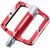 Педали велосипедные Rockbros, пара, алюминий, 6 шипов, ось 9/16", красный, K306-RD, изображение  - НаВелосипеде.рф