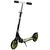 Самокат Farfello M-396B, двухколёсный, складной, городской, нагрузка до 100 кг, колёса 190 мм, черный/зеленый, 2021, изображение  - НаВелосипеде.рф