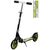 Самокат Farfello M-396B, двухколёсный, складной, городской, нагрузка до 100 кг, колёса 190 мм, черный/зеленый, 2021, изображение 5 - НаВелосипеде.рф
