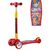 Самокат Farfello Maxi-897, детский, трёхколёсный, нагрузка до 50 кг, светящиеся колёса, red/красный, изображение 3 - НаВелосипеде.рф