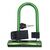 Велозамок TechTeam 82305+HL019, на ключ, скоба, зеленый, 540089, LU094960, изображение  - НаВелосипеде.рф