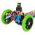 Самокат Novatrack Disco-kids Graffiti, неоновый цветной дизайн, черный, 120H.DISCOKIDS.BMC8, изображение 2 - НаВелосипеде.рф