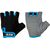 Перчатки велосипедные STG 909, быстросъемные, с защитной прокладкой, чёрный/голубой/серый, Х87903-Л, Вариант УТ-00287114: Размер: M, изображение  - НаВелосипеде.рф