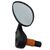 Зеркало M-Wave эллиптеское плоское овальное 3 степени свободы торцевое крепление черное, 6-647161, изображение  - НаВелосипеде.рф