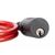 Замок велосипедный OXFORD Cable Lock, троссовый, на ключ, красный, OF06, изображение 8 - НаВелосипеде.рф