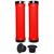 Грипсы STELS, 129 мм, красные, зажим черный, H-G 119 red/black, изображение  - НаВелосипеде.рф