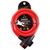 Замок велосипедный Vinca Sport, 12*1200 мм,защита замка от влаги, красный тросик, VS 588 red, изображение  - НаВелосипеде.рф