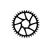 Звезда передняя велосипедная Garbaruk SRAM GXP Round (BOOST), 36T, Black, 5907441529051, изображение  - НаВелосипеде.рф