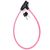 Велосипедный замок Vinca Sport, тросовый, на ключ, 8 х 650, розовый, VS 101.101 pink, изображение 4 - НаВелосипеде.рф
