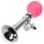 Клаксон велосипедный Vinca Sport, металлический, серебристый с розовой грушей, HR 277 pink, изображение 2 - НаВелосипеде.рф