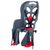 Детское велокресло HTP Desing FRAACH P, на багажник, темно-серое, до 22 кг,  HTP 111 Fraach carrier gray/red, изображение  - НаВелосипеде.рф