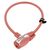Велосипедный замок Kryptonite Cables KryptoFlex тросовый, на ключ, 12 х 650 мм, светло-красный, 57819, изображение  - НаВелосипеде.рф