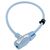 Велосипедный замок Kryptonite Cables KryptoFlex тросовый, на ключ, 12 х 650 мм, светло синий, 57818, изображение  - НаВелосипеде.рф