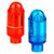 Колпачки на ниппель JING YI, светодиодные, красный+синий, 2 штуки, JY-505 A, изображение  - НаВелосипеде.рф